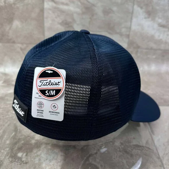 Titleist Monterey Fitted Hat Golf Cap Navy Black - New Pick Your Size! - Picture 13 of 15